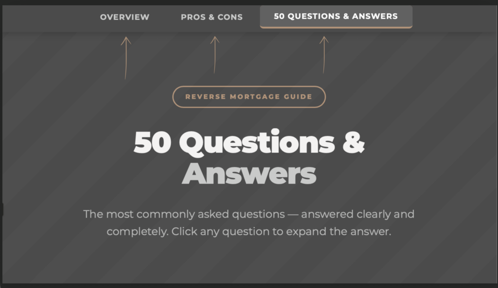 A reverse mortgage lets homeowners 62 and older convert part of their home equity into tax-free funds — with no monthly mortgage payments required. But how it works, what it costs, and whether it's right for your family depends on details most people never get explained clearly. This guide covers all of it: how you receive the money, what you're responsible for, the real pros and cons, and answers to the 50 questions homeowners ask most.